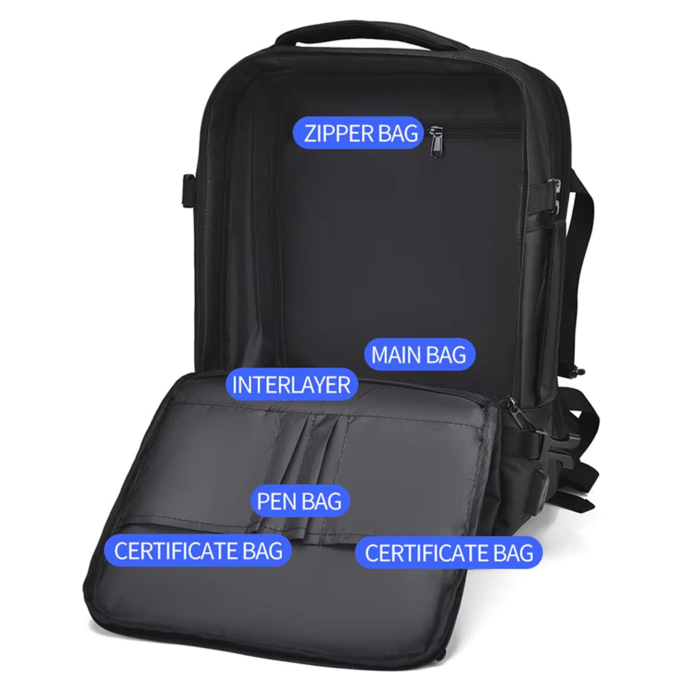 Jordan | Expandable Versatile Waterproof Travel Laptop Backpack