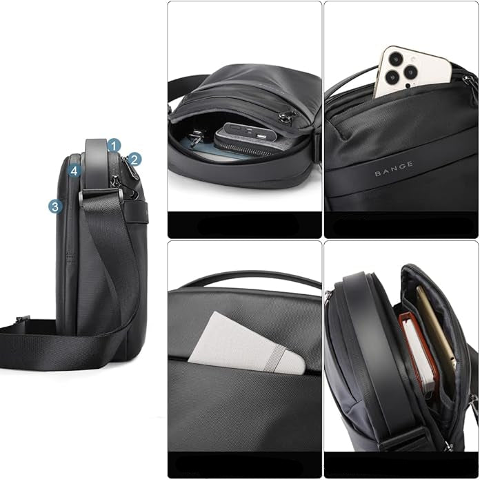 Jake | Men's Compact Waterproof Crossbody Messenger Sling Bag