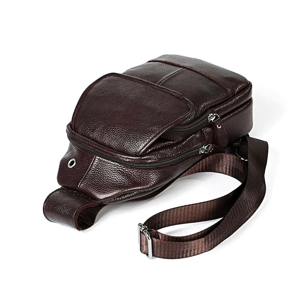 Mckenzie | Men's Leather Luxury Crossbody Travel Bag