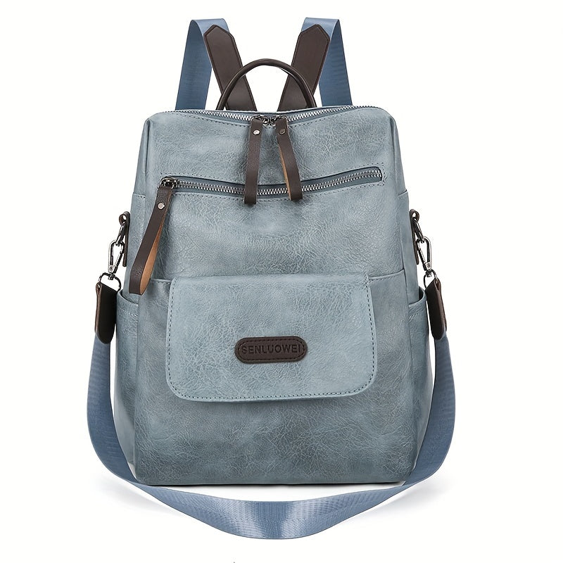 Chloe | Anti-Theft Leather Travel Backpack