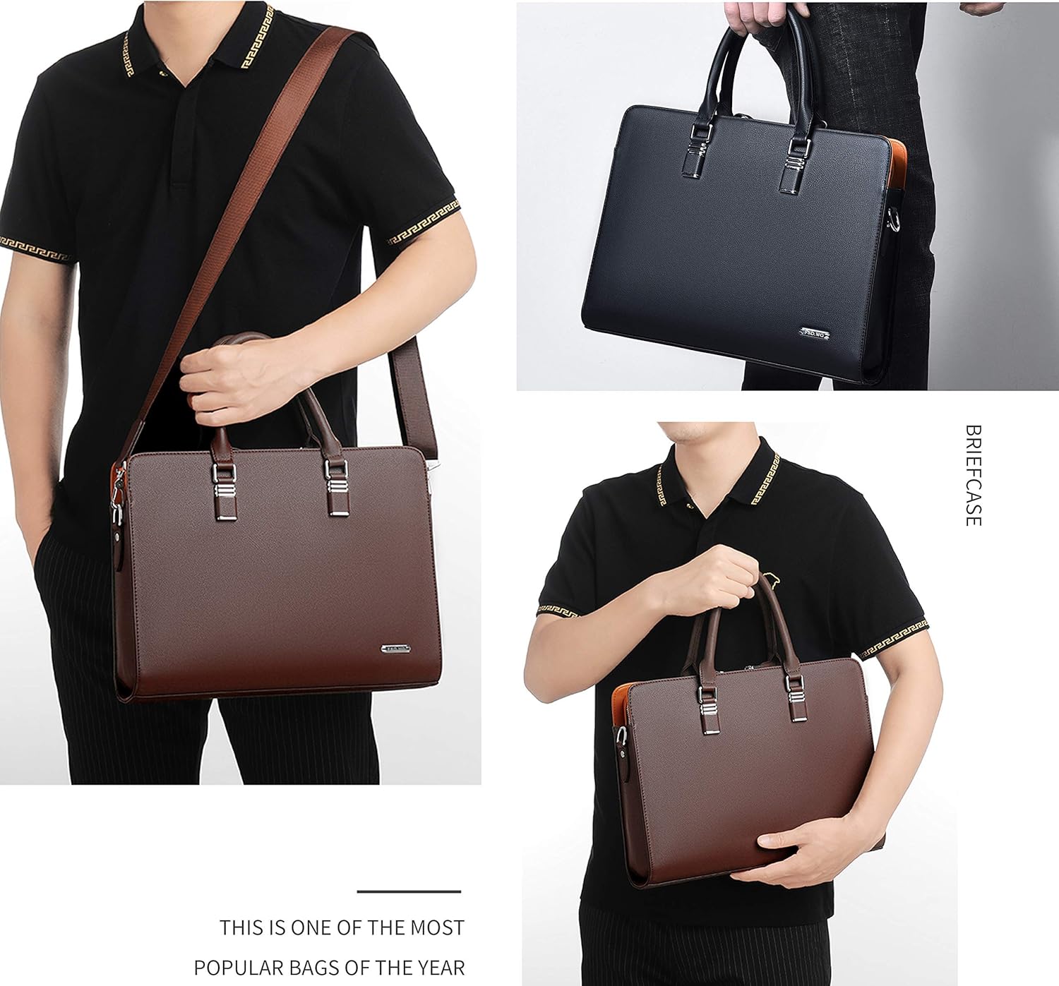 Professional Multi-Compartment Business Briefcase with Smart Storage