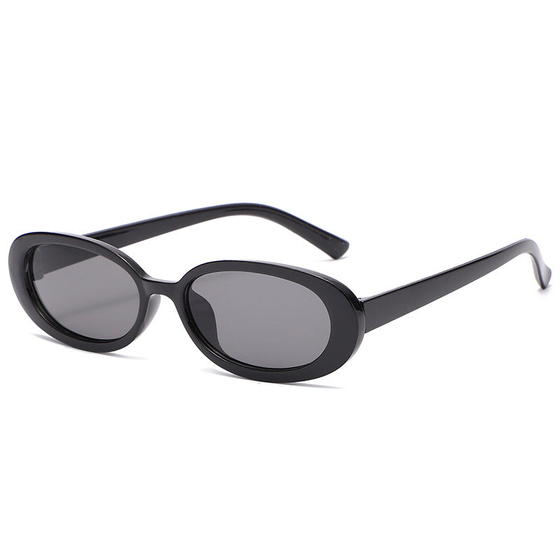New Retro Oval Small Frame Sunglasses Men And Women Trend Simple Sunglasses Cross-Border Street Shooting Glasses