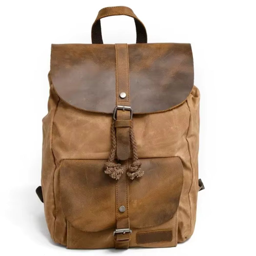 Liam | Waxed Canvas Laptop Travel Backpack