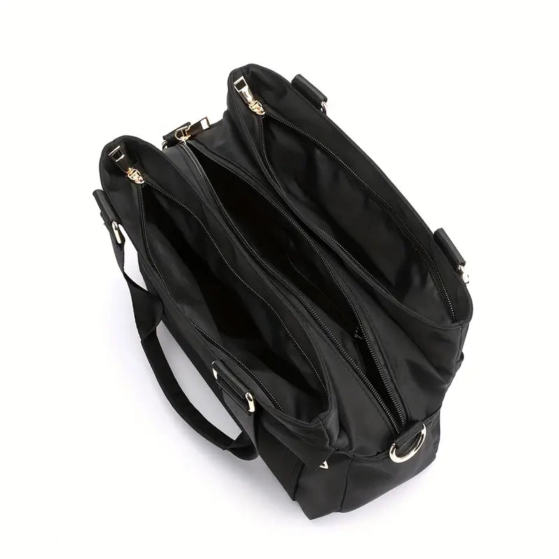 Women's Multi-Layer Large Capacity Nylon Crossbody Travel Bag