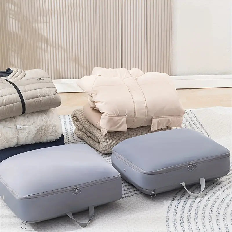 Amelia | Ultra Space-Saving Compression Packing Cube for Travel and Bedding Storage