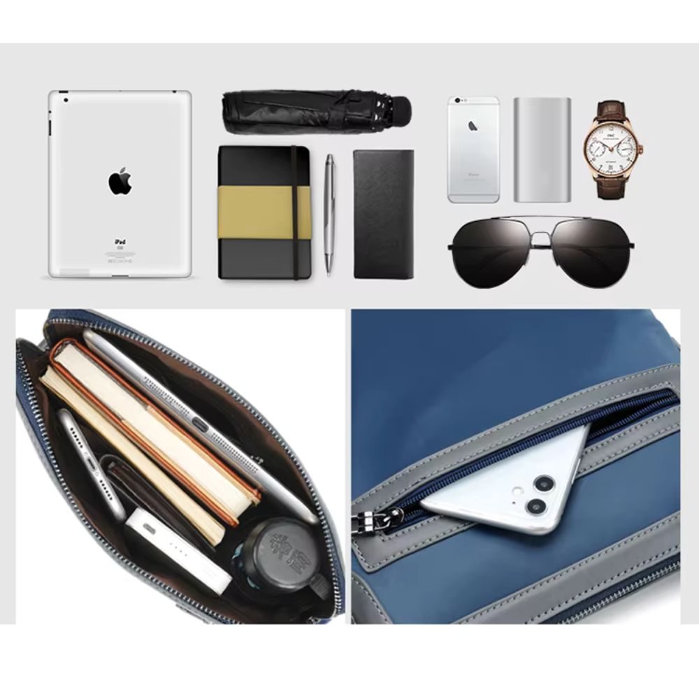 Nylah | Men's Waterproof Oxford Crossbody Travel Bag