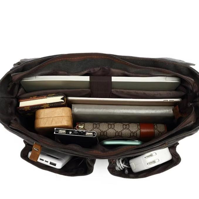Ethan | Waterproof Canvas Crossbody Messenger Bag