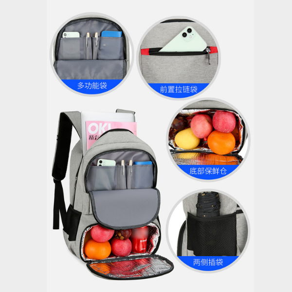 Waterproof Laptop Backpack with USB Spacious Multi Compartment