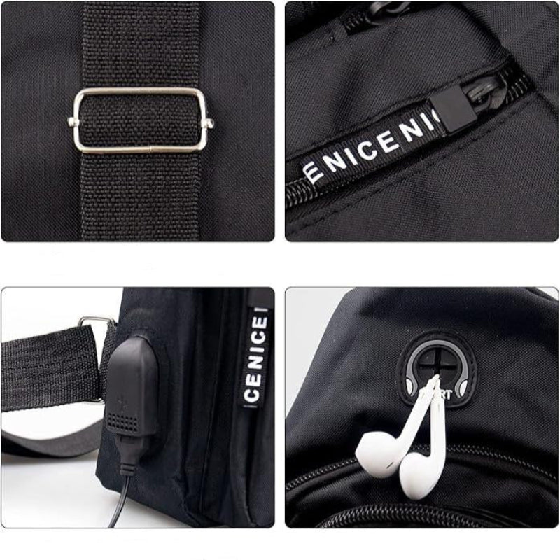 Liam | Men's Vintage Canvas Crossbody Sling Bag