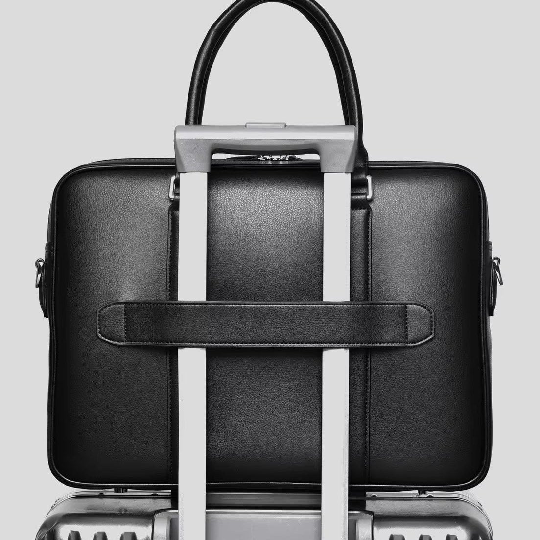 Manhattan | Leather Business Laptop Briefcase Crossbody Handbag