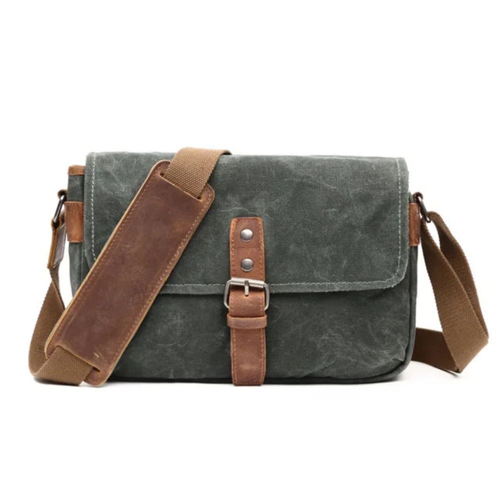 Noah | Men's Waxed Canvas Crossbody Camera Messenger Bag