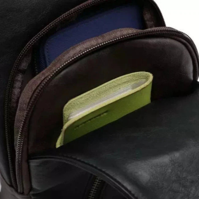 Men's Vintage Leather Crossbody Bag
