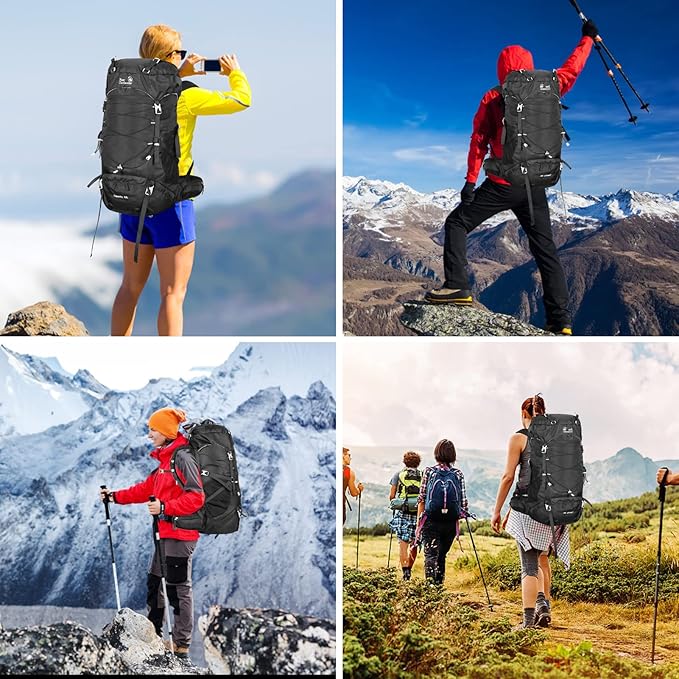 Olivia | Multifunctional Travel Hiking Rucksack Backpack with Rain Cover