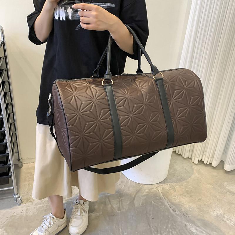Women's Large Capacity Leather Duffle Bag