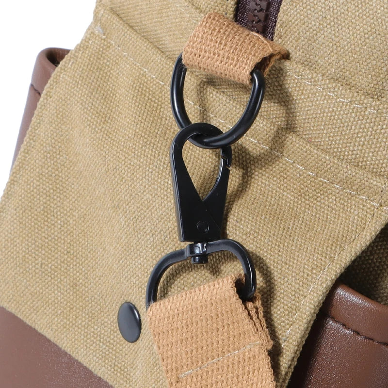 Noah | Men's Vintage Canvas Large Travel Crossbody Messenger Tote Bag