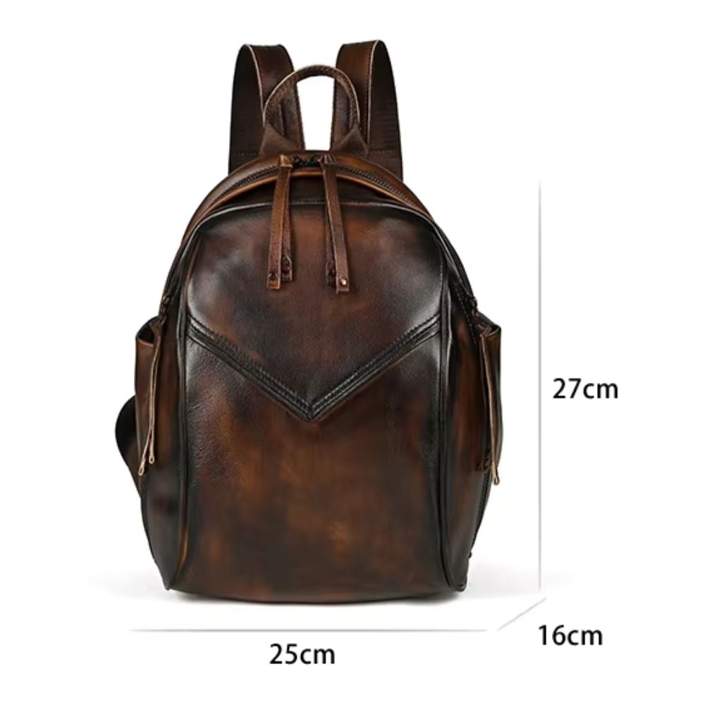 Women's Vintage Leather Travel Backpack