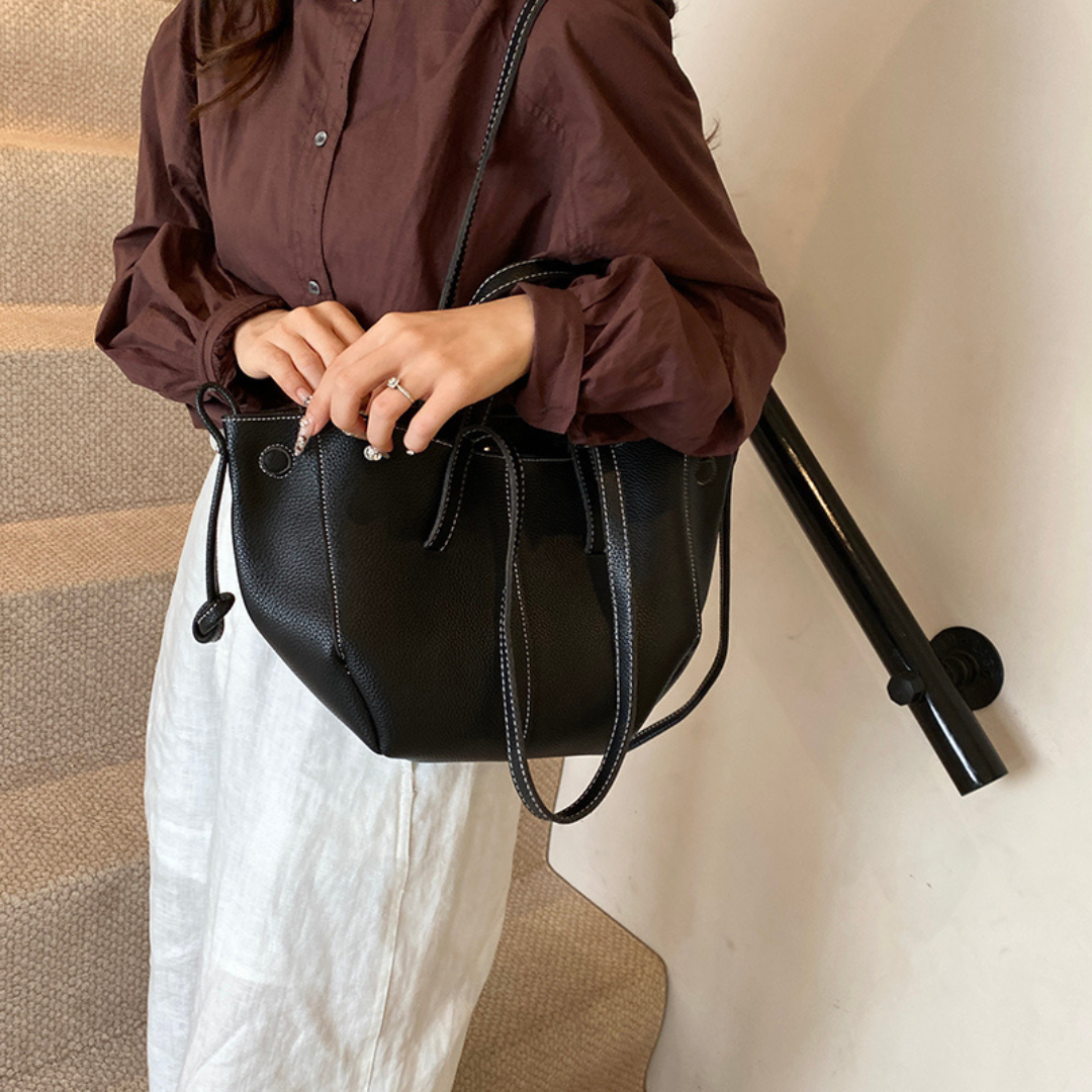 Women's Vintage Structured Design Shoulder Bag