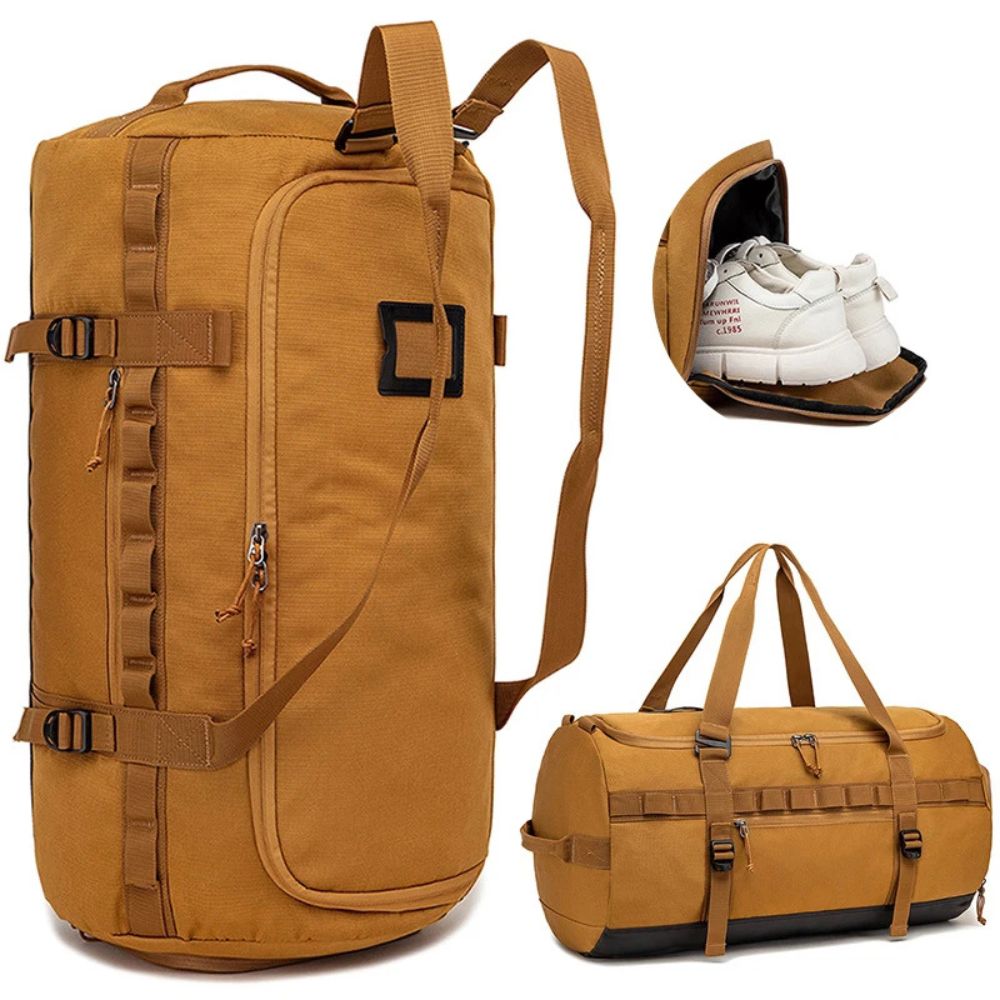 60L Large Weekender Travel  Men's Duffle Bag with Shoe Compartment