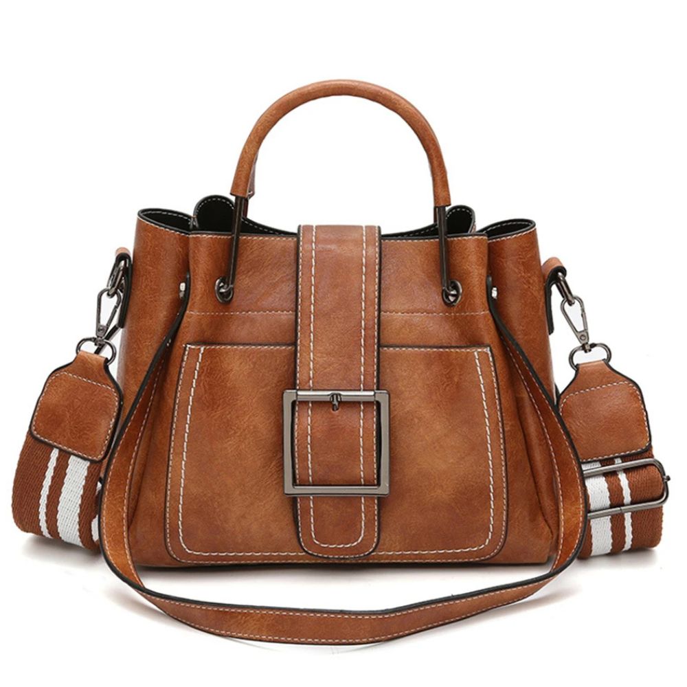 Amira | Women's Korean Vintage-Style Leather Crossbody Handbag