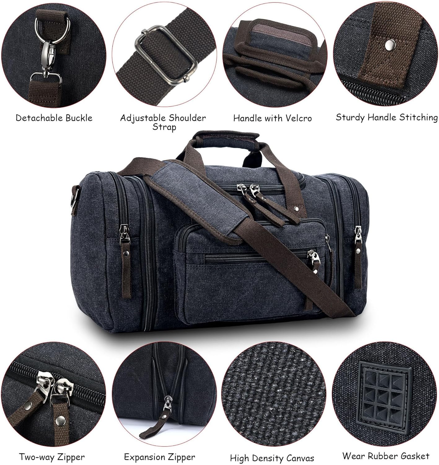 Canvas Expandable Weekender Duffle