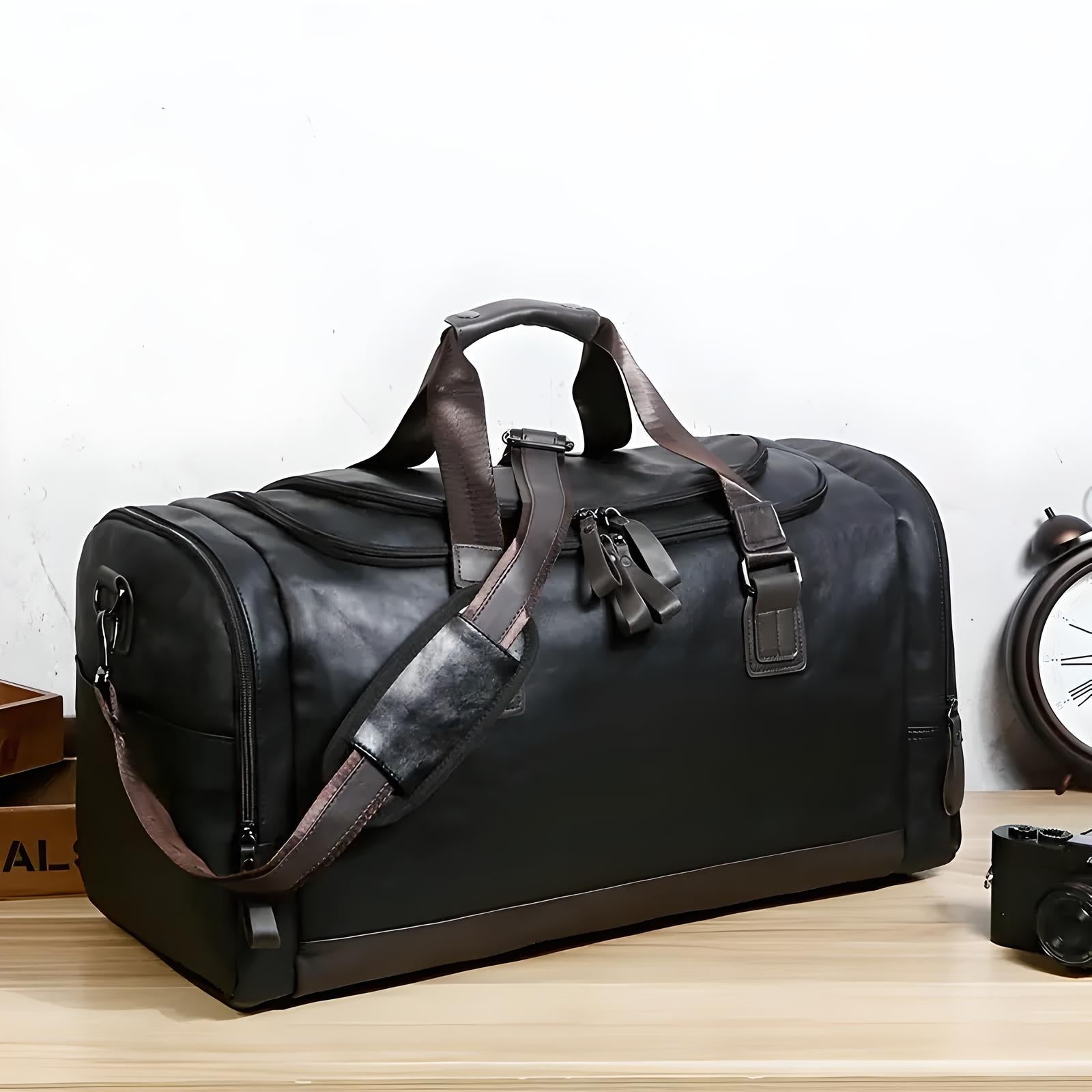 Classy Mens Leather Duffle Bag