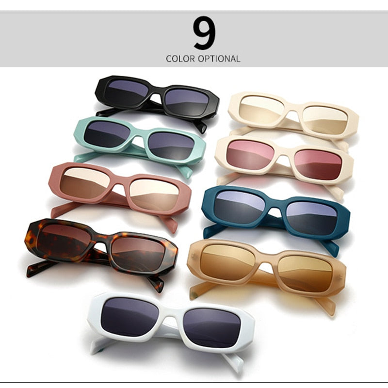 Luxury Brand Designer Small Frame Square Sunglasses Women Men Fashion Vintage Popular Travel Driving Sun Glasses Female Eyewear
