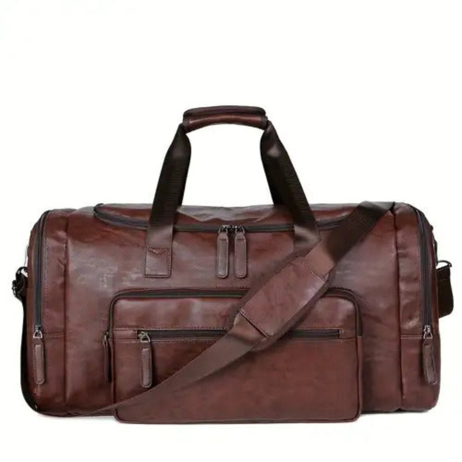 Classy Mens Leather Duffle Bag