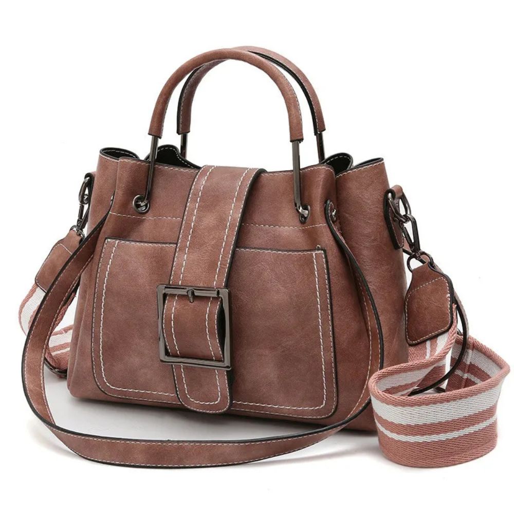 Amira | Women's Korean Vintage-Style Leather Crossbody Handbag
