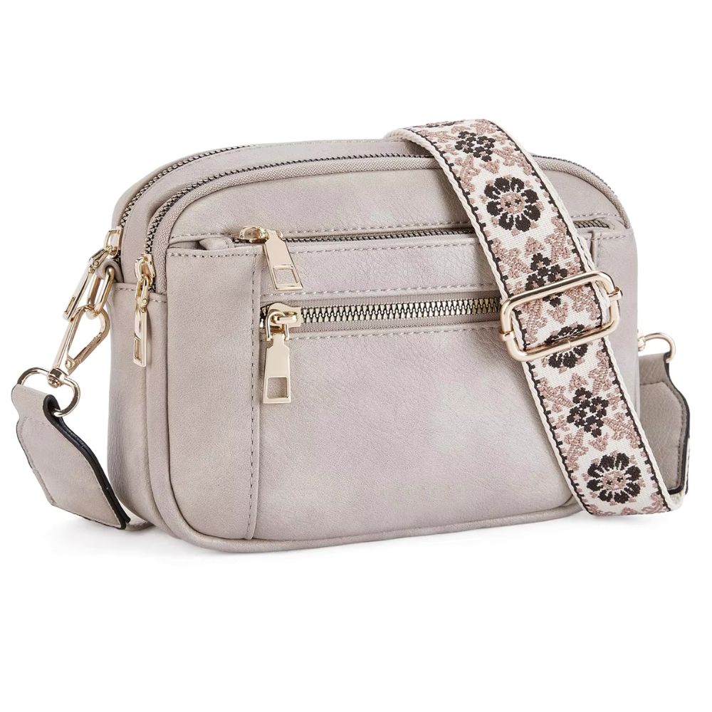 Lena | Quilted Vegan Women's  Leather Travel Crossbody Bag