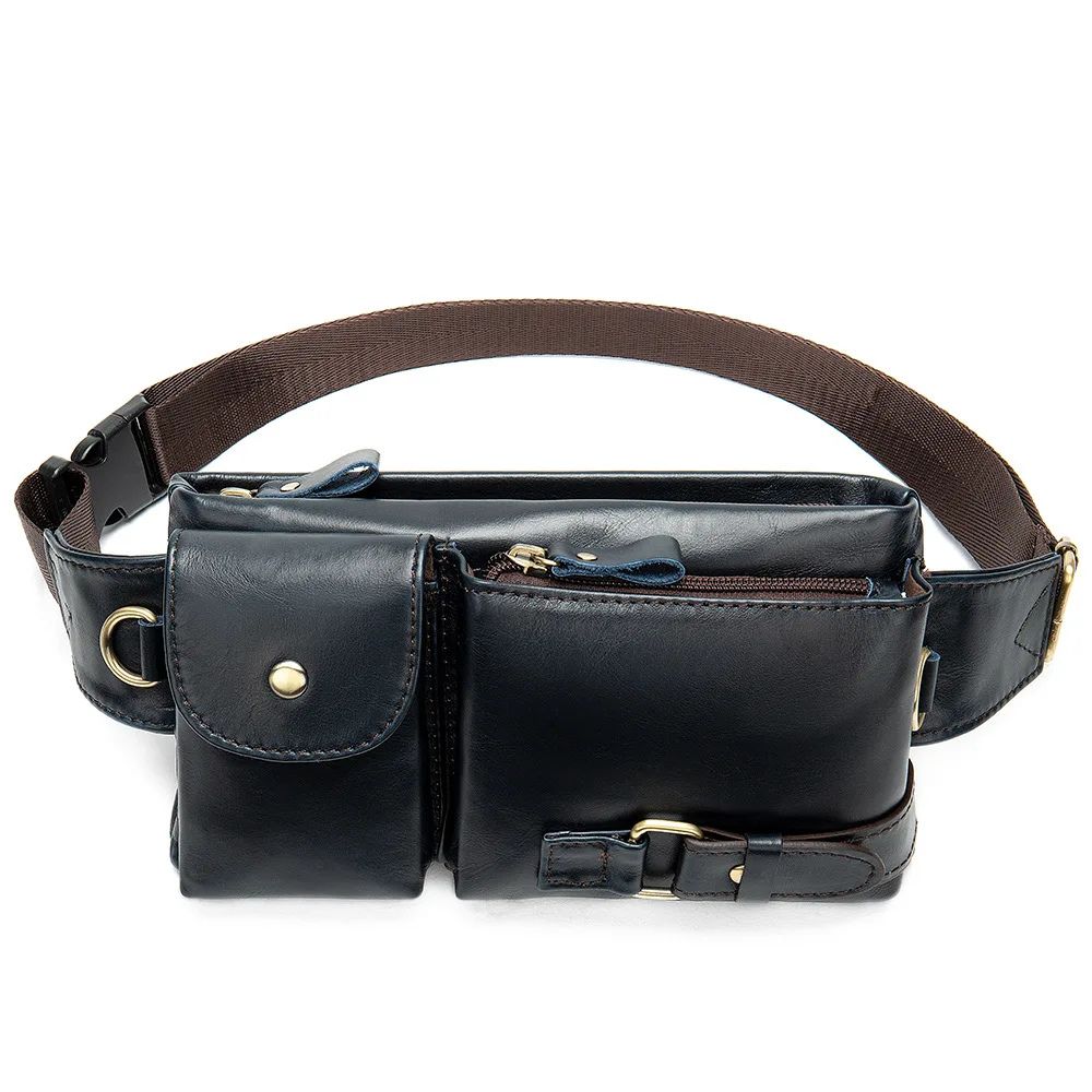 Ryleigh | Men's Leather Travel Fanny Pack Crossbody Bum Bag
