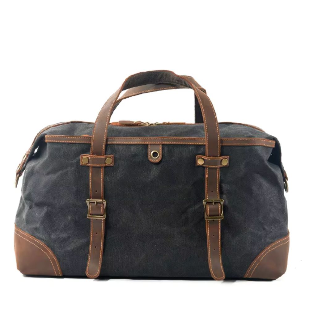 Henry | Large Waxed Canvas Travel Weekender Duffle Bag