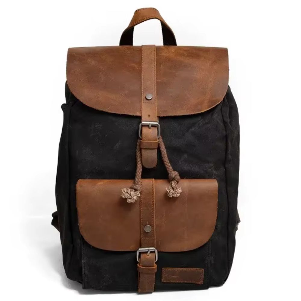 Liam | Waxed Canvas Laptop Travel Backpack