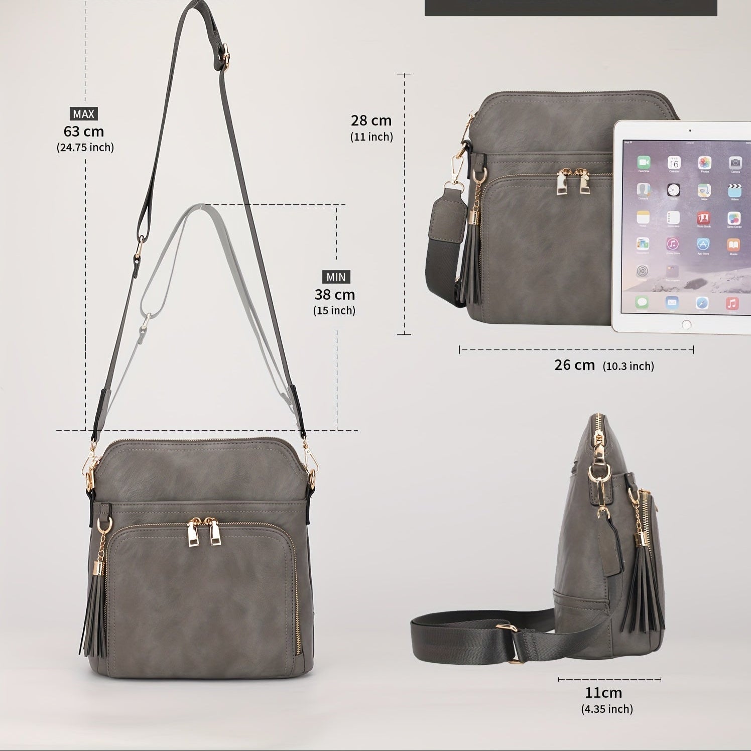 Natalie | Women's Anti-Theft Tassel Crossbody Bag