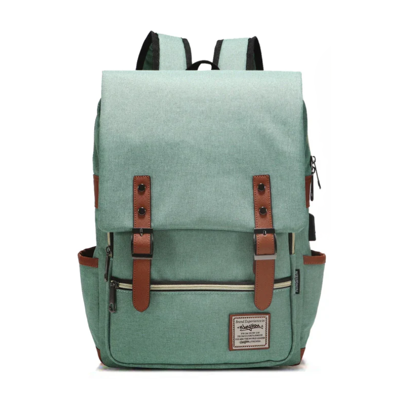 Allen | Vintage Canvas Casual School Travel Laptop Backpack