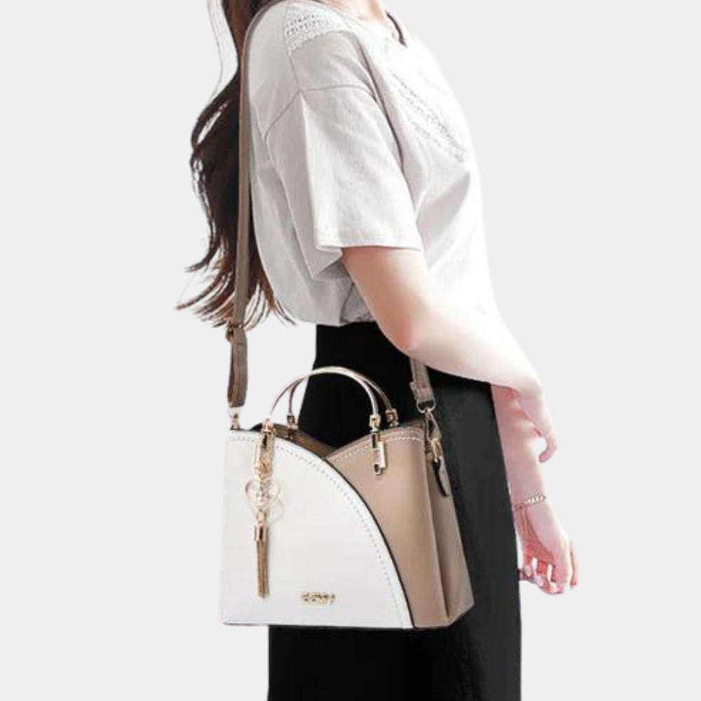 Women’s Removable Strap Handbag Compact Geometric Style