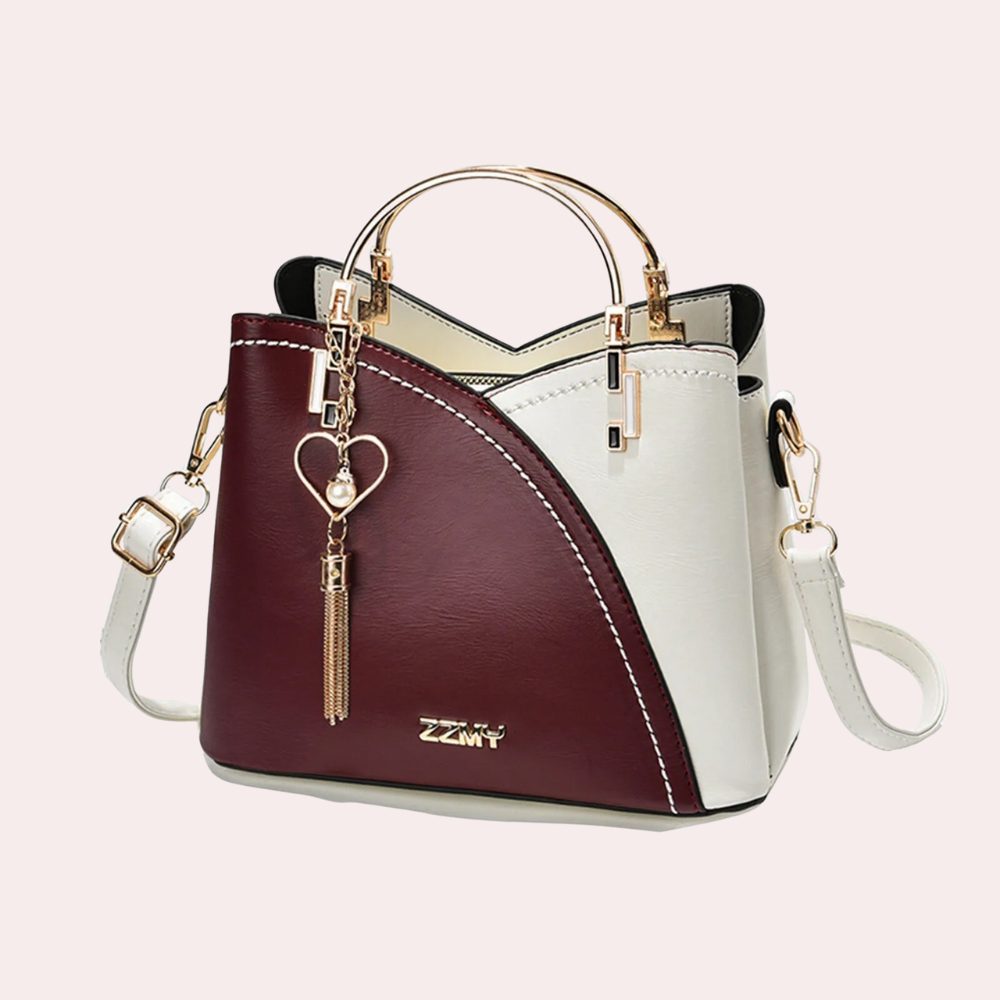 Women’s Removable Strap Handbag Compact Geometric Style