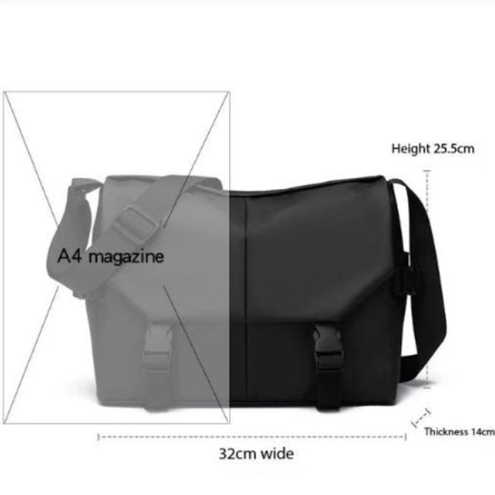 Joey | Men's Water-Resistant Leather Crossbody Messenger Travel Bag