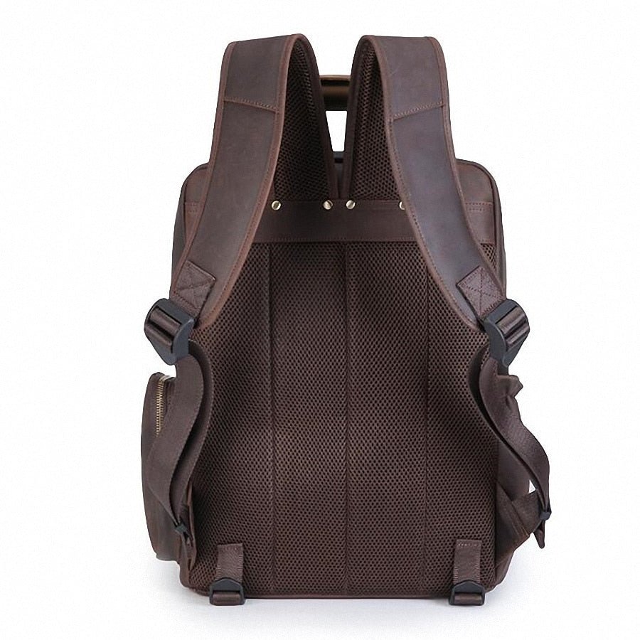 Marco | Men's Large Leather Camera Backpack with Tripod Holder