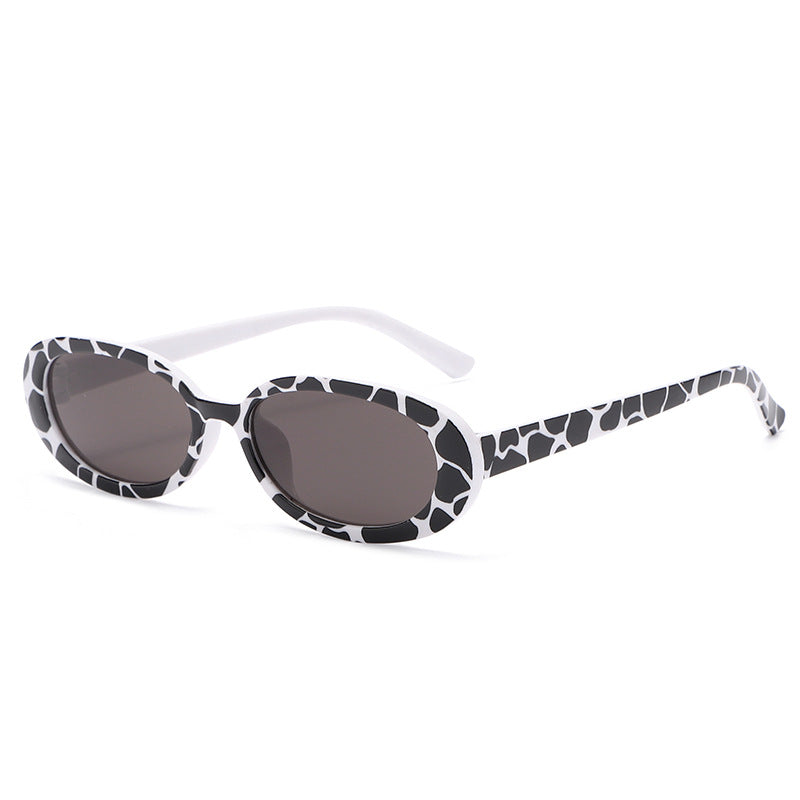 New Retro Oval Small Frame Sunglasses Men And Women Trend Simple Sunglasses Cross-Border Street Shooting Glasses