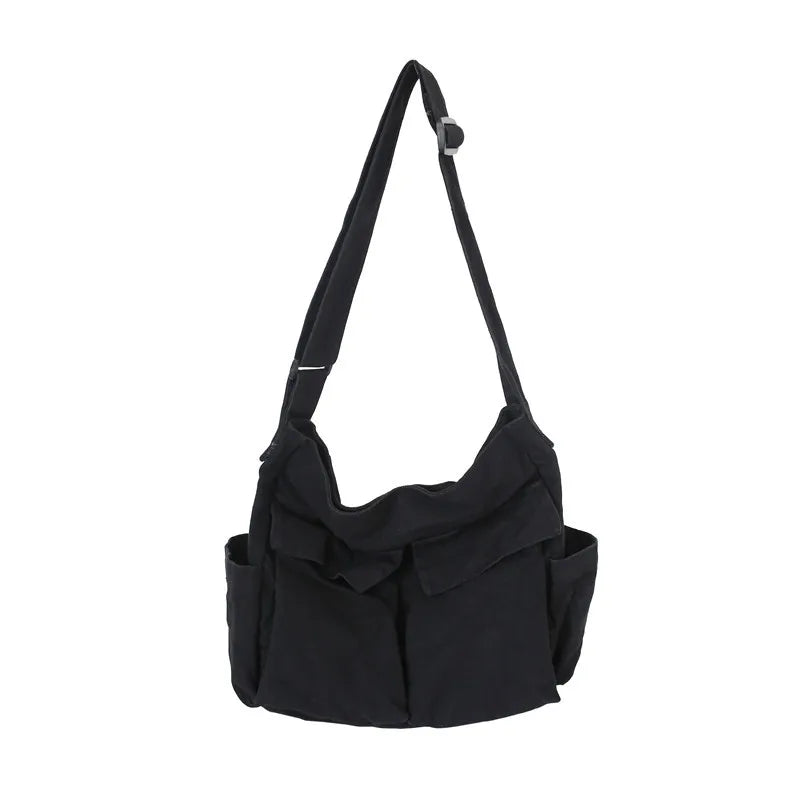 Ellie | Women's Vintage Canvas Large Crossbody Messenger Bag