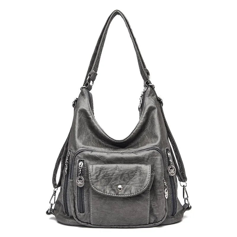 Jessica | Women's Vintage Leather Crossbody Hobo Handbag