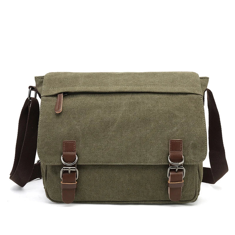 Jacob | Rugged Canvas Men's Crossbody Messenger Bag