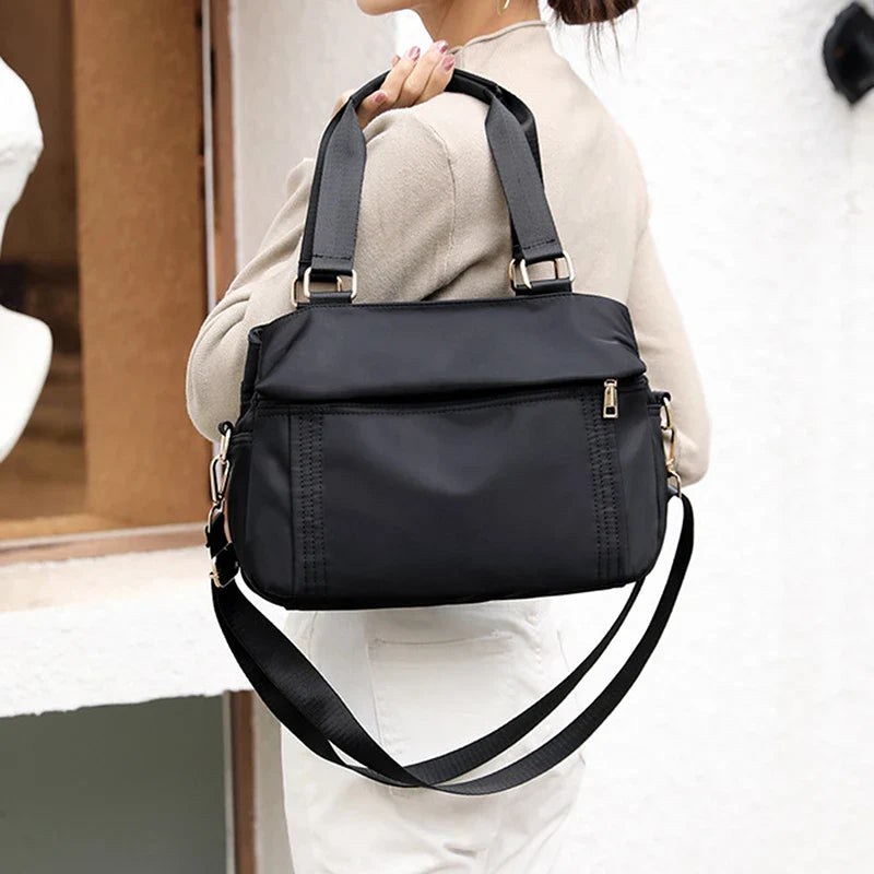 Women's Multi-Layer Large Capacity Nylon Crossbody Travel Bag