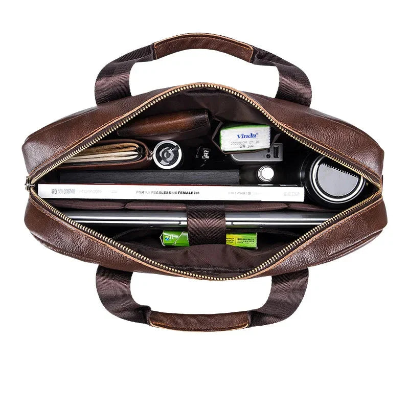 Elliot | Men's Genuine Leather Large Messenger Laptop Bag