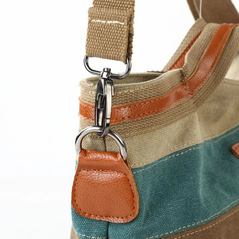 Oliver | Men's Canvas Stripes Crossbody Messenger Handbag