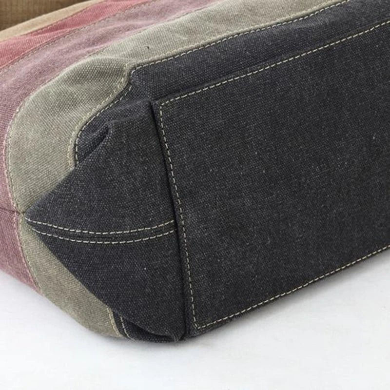 Oliver | Men's Canvas Stripes Crossbody Messenger Handbag