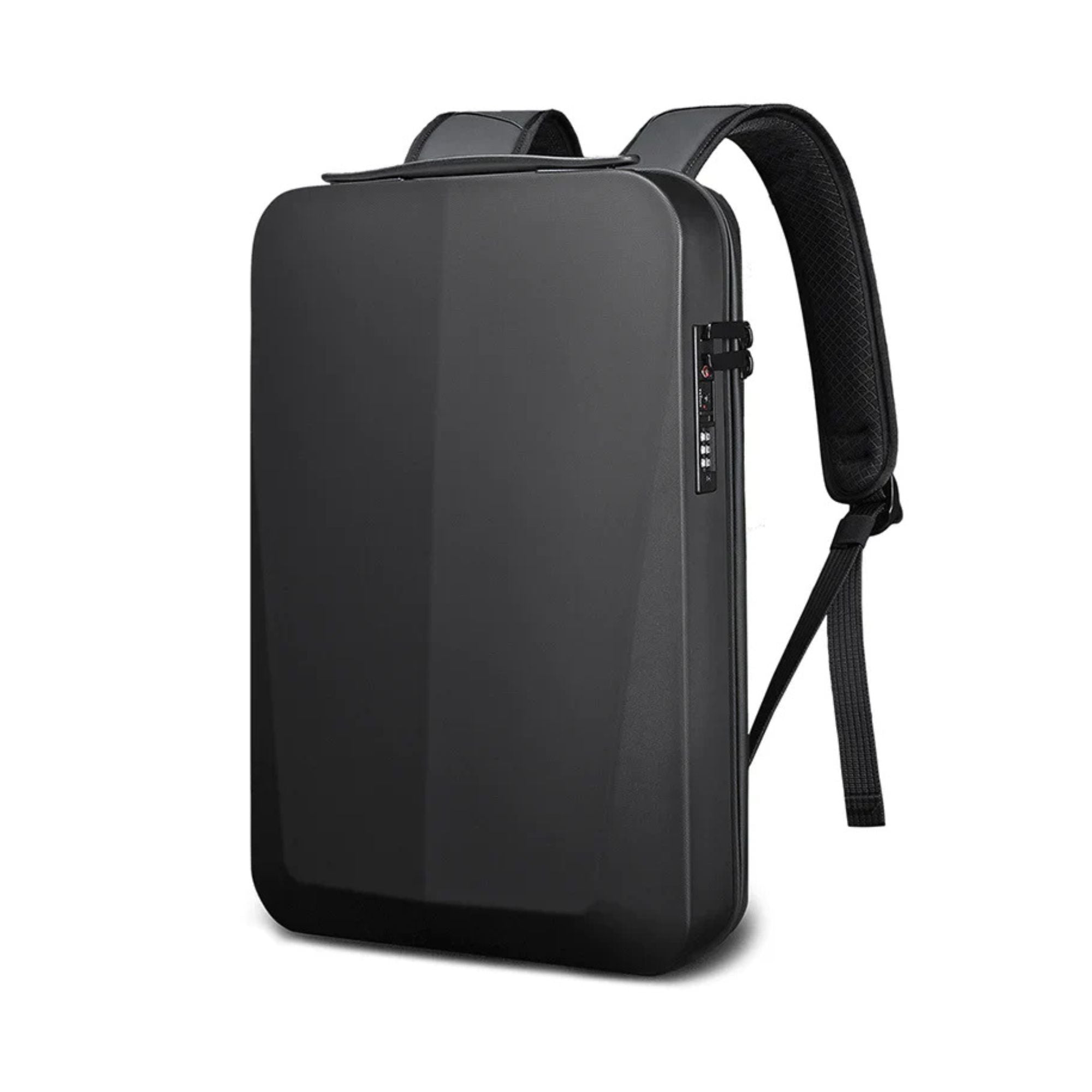 Men's Hardshell Security Backpack Lockable Anti-Theft Everyday Bag