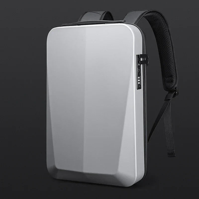Men's Hardshell Security Backpack Lockable Anti-Theft Everyday Bag