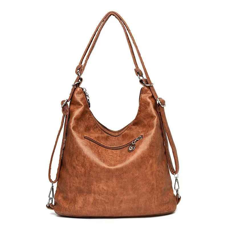 Jessica | Women's Vintage Leather Crossbody Hobo Handbag