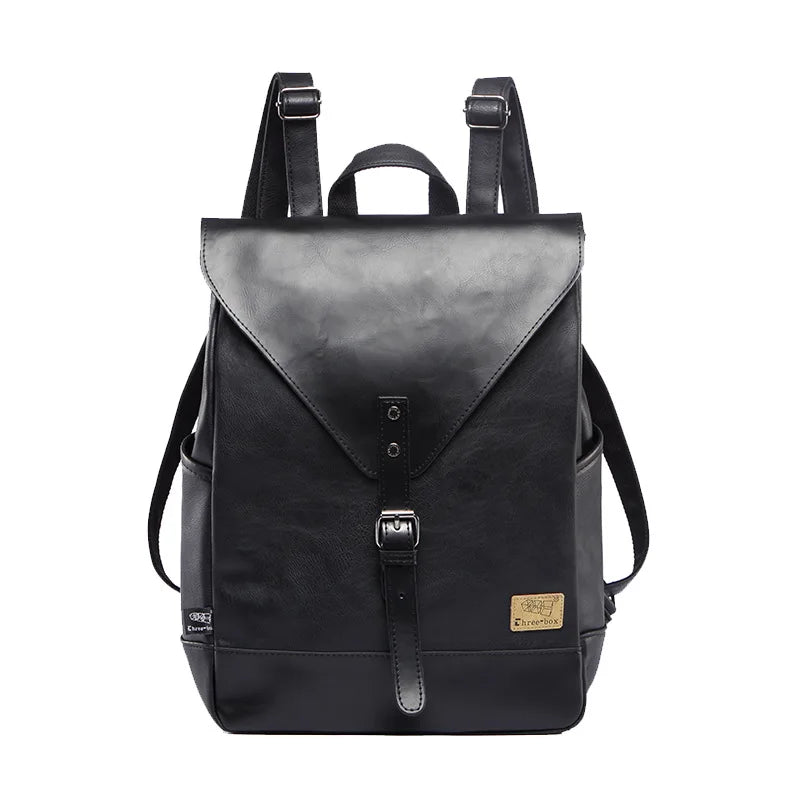 Leo | Men's Vegan Leather Carry On Travel Laptop Backpack